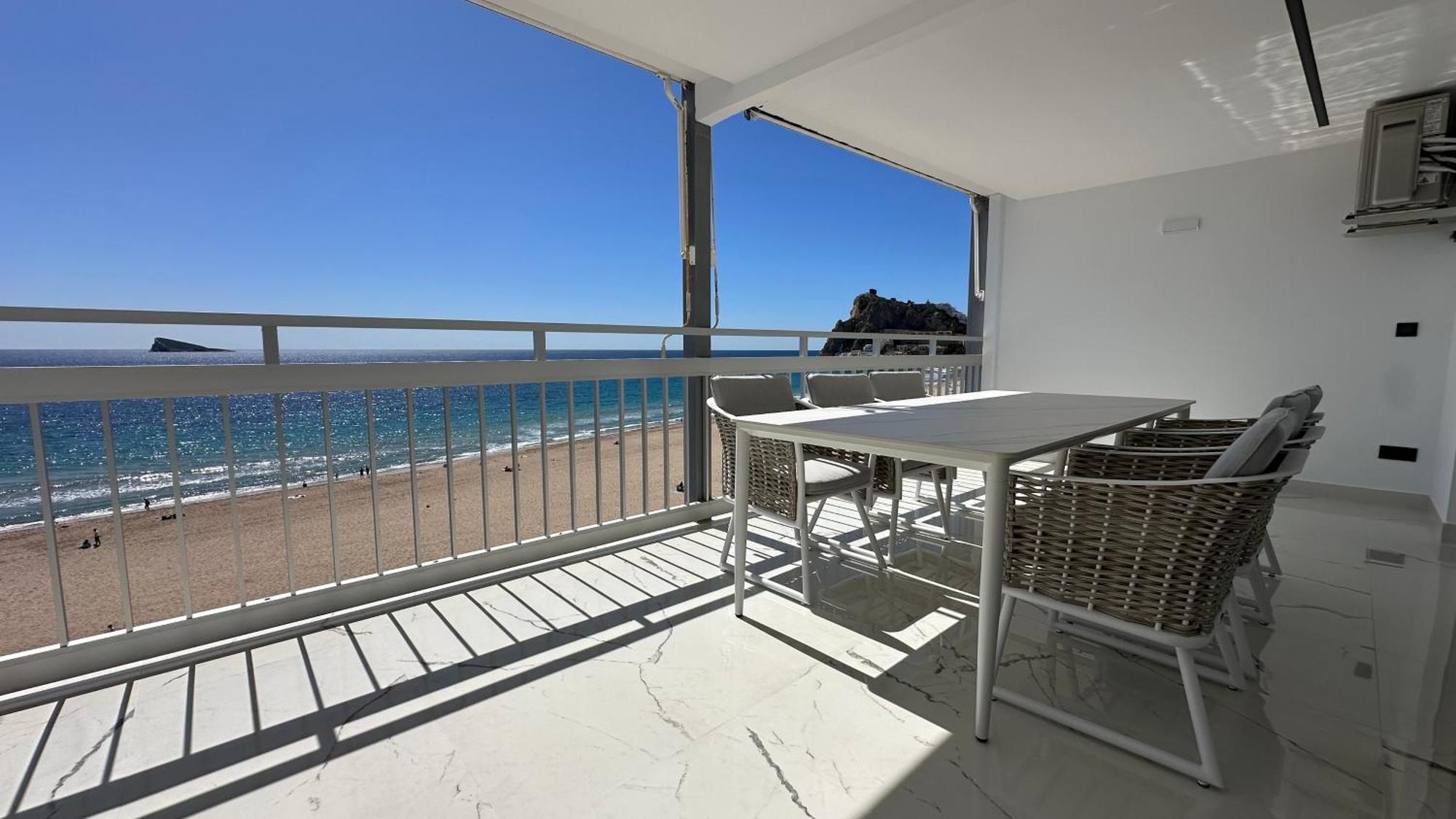 Esmeralda, Benidorm Beachfront Poniente, 1St Line Frontal Seaview, Ocean Terrace エクステリア 写真